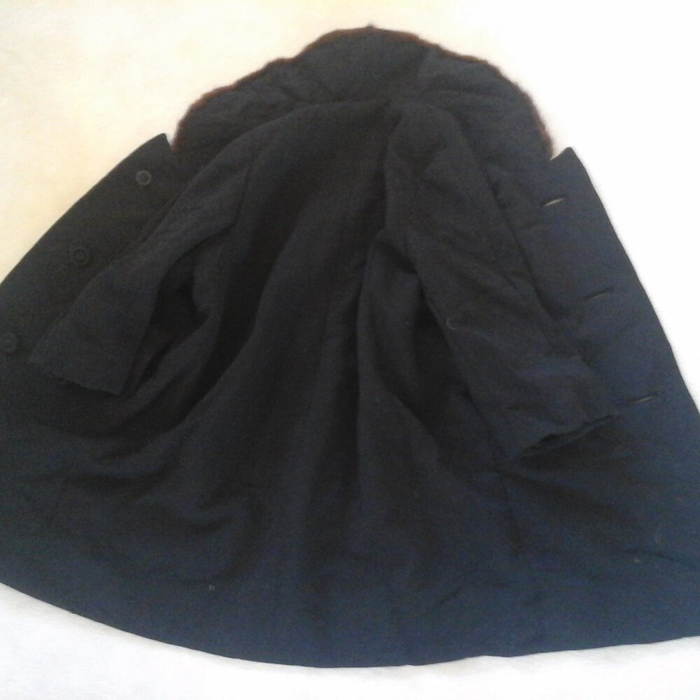 Wool Coat fur trim European O W PLUM PROJECT